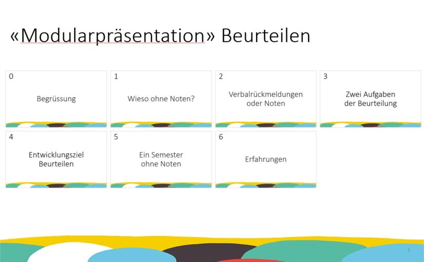 Modularpräsentation Beurteilen